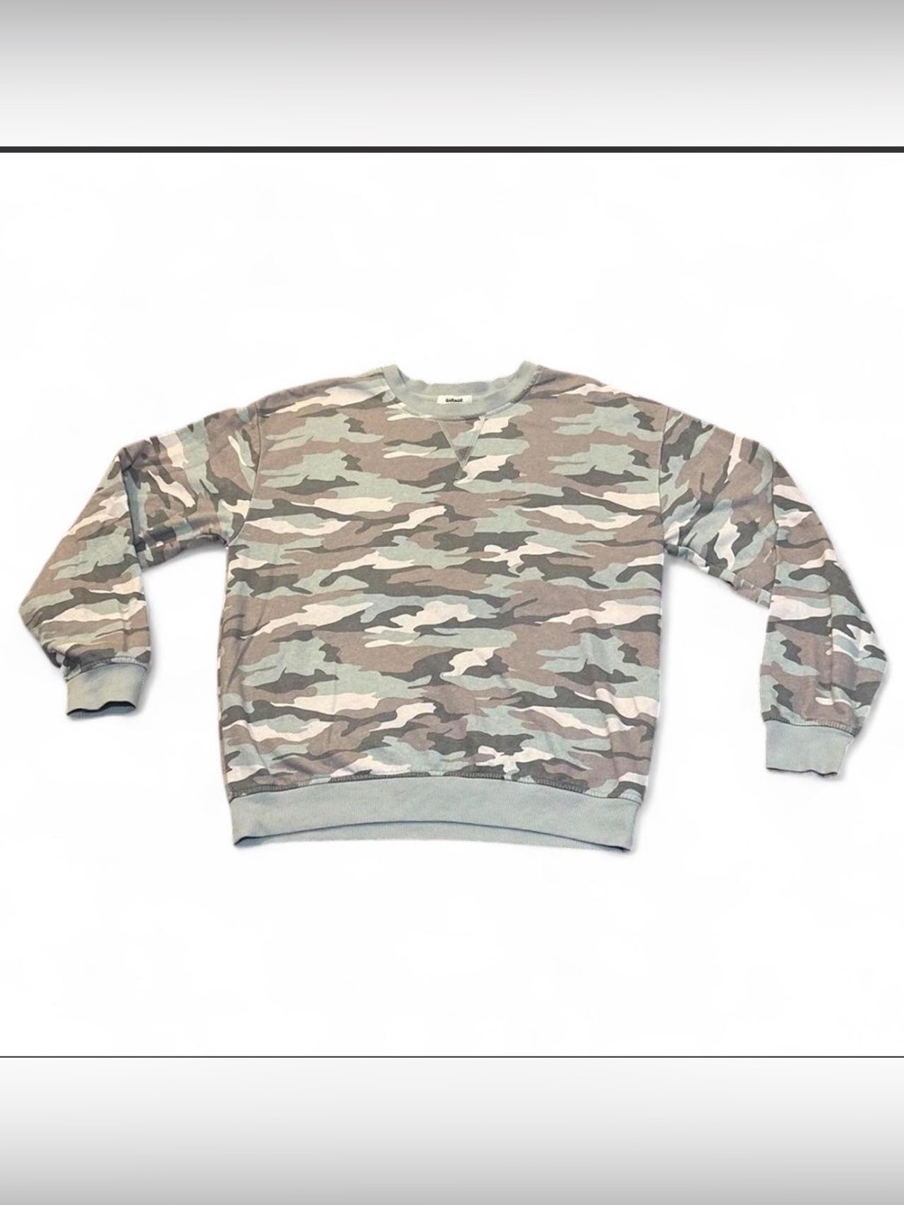 Garage Women's Camo Crewneck Sweatshirt - Olive, Tan, Gray